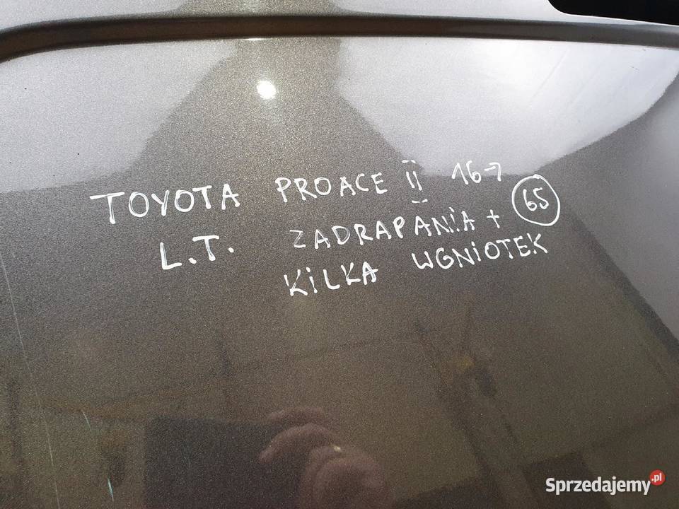 DRZWI LEWY TYŁ Toyota Proace II 2016 europa lewe osobowe Chełm