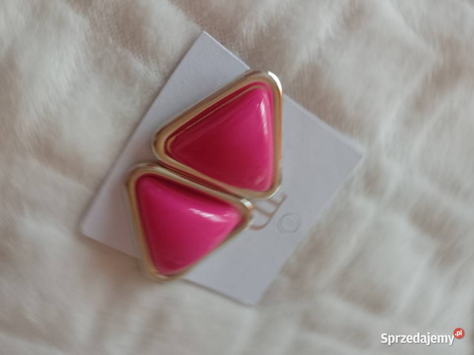 Duże różowe Kolczyki z Londynu NOWE Dodatki małopolskie Kraków