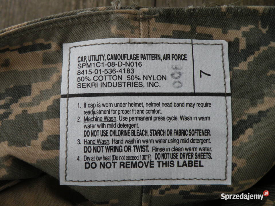 Czapka USAF ABU tiger stripes 7 Wrocław sprzedam