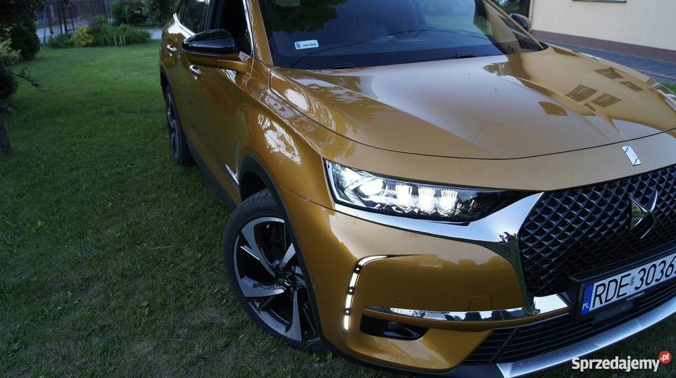 DS 7 Crossback 20 BlueHDi polski salon 2018r asystent pasa ruchu Czarna
