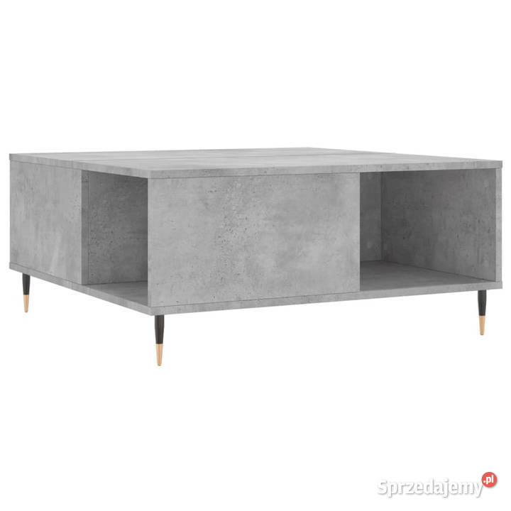 Stolik kawowy szarość betonu 80x80x365 WM830776 mazowieckie Warszawa