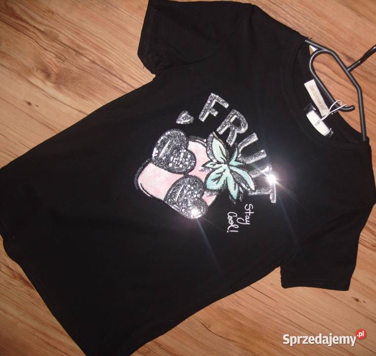 Jean Louis Francoise TSHIRT z cekinową Truskawką wielkopolskie Rawicz