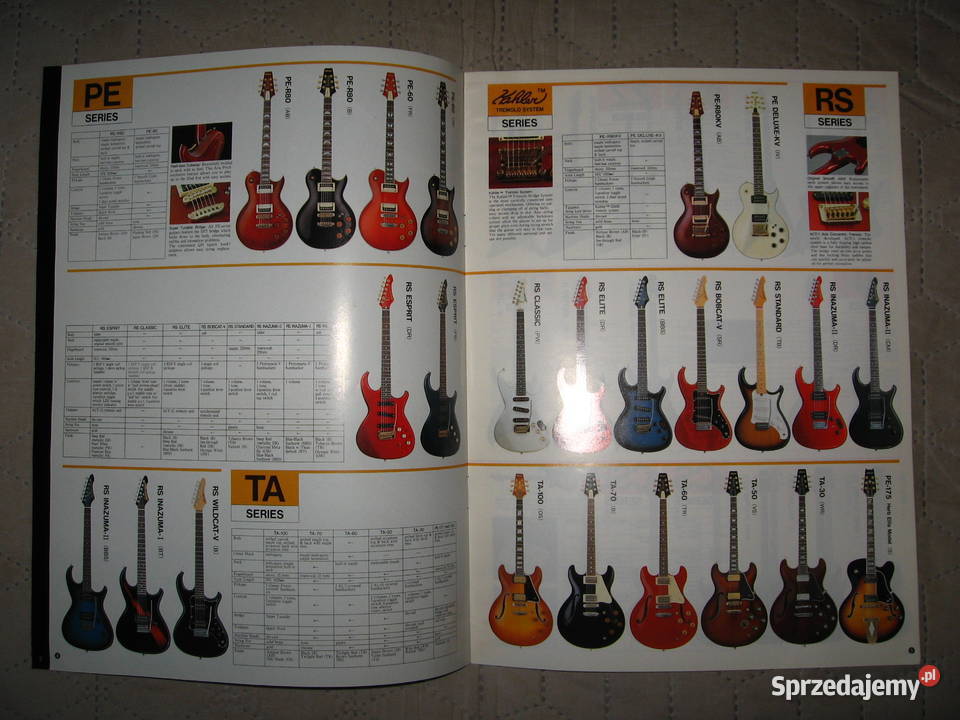 Aria Pro II Electric Guitars Catalog katalog pomorskie