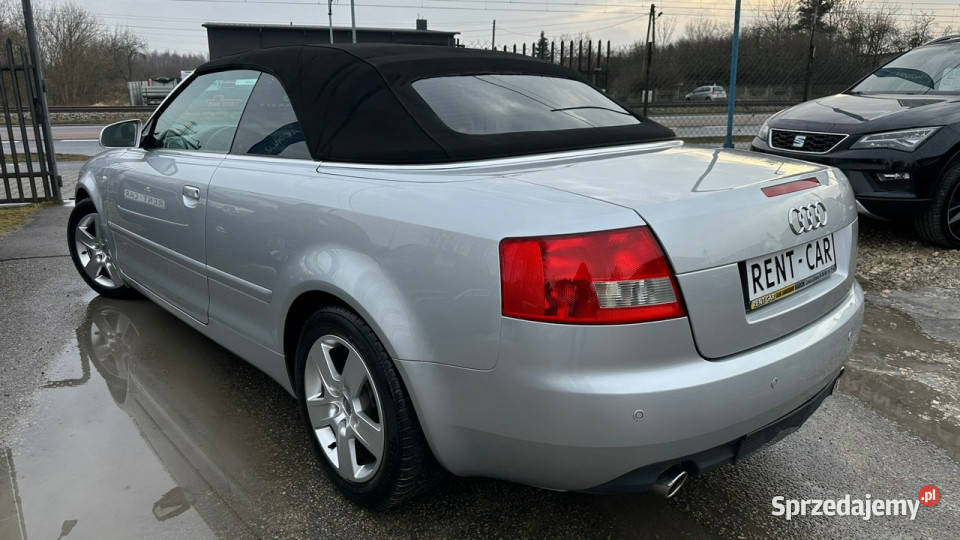 Audi A4 Cabrio 24i V6170OPŁACONY Bezwypadkowy klimatyzacja Samochody osobowe