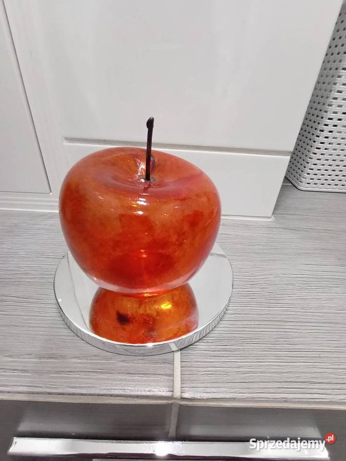 Piękne szklane jablko Porcelana i szkło Suwałki