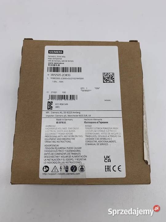 Siemens 3RP2505CW30 Przekaźnik czasowy Warszawa sprzedam