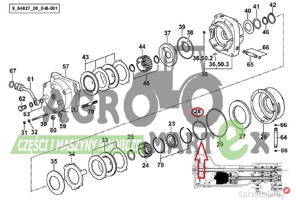 215321790 215321790 PIERŚCIEŃ USZCZELNIAJĄCY SDF Maszyny rolnicze Wichrów