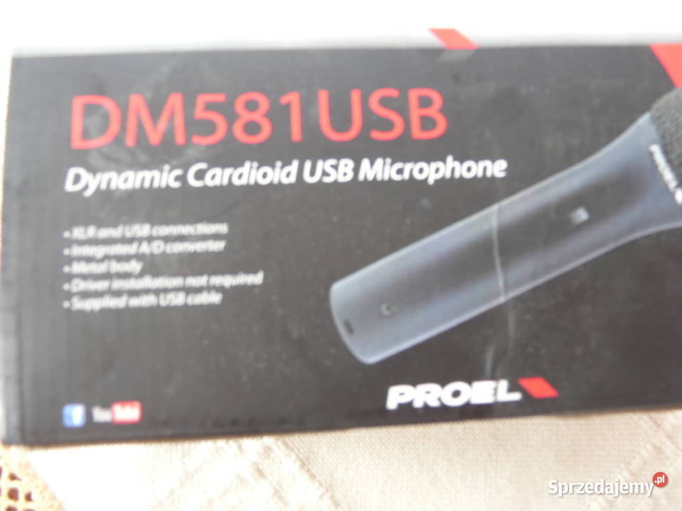Mikrofon PROEL DM581USB Wieruszów
