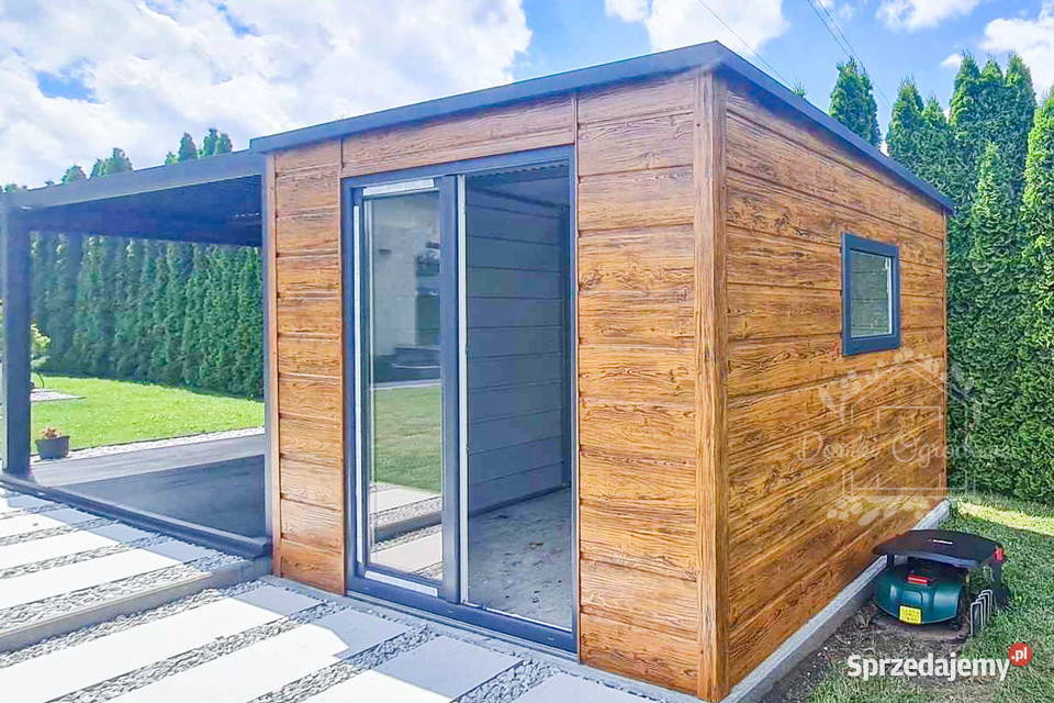 Schowek Domek Ogrodowy 25x25m Okno Antracyt