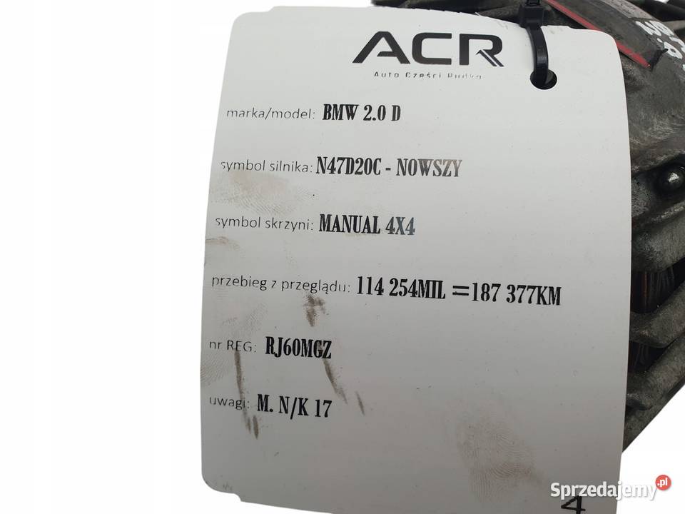 ALTERNATOR BMW E87 E90 E91 20 D N47D20C Remy lubelskie Chełm sprzedam
