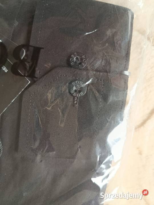 Koszula męska Hugo Boss elegancka czarna rozmiar sprzedam