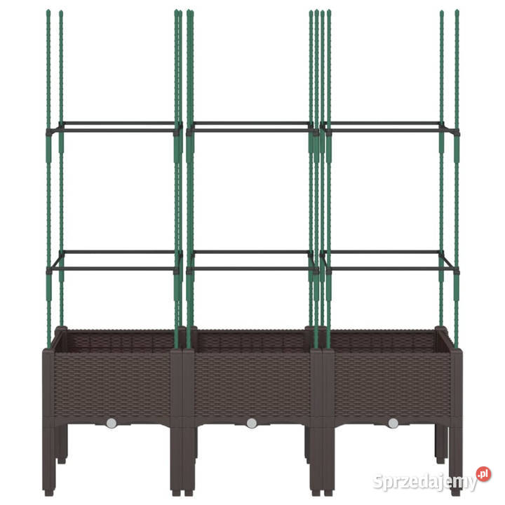 Donica ogrodowa z kratką brązowa 120x40x1425 PP Warszawa sprzedam