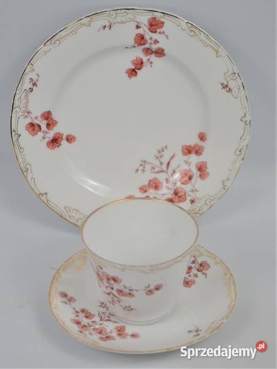 Zestaw śniadaniowy secesyjne motywy poczXXw Warszawa