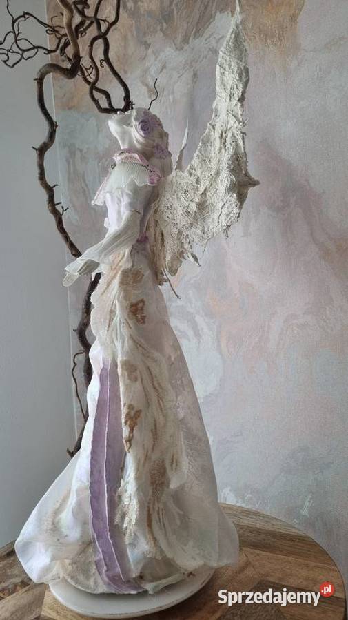 Piękny anioł ecru róż perła Zamość