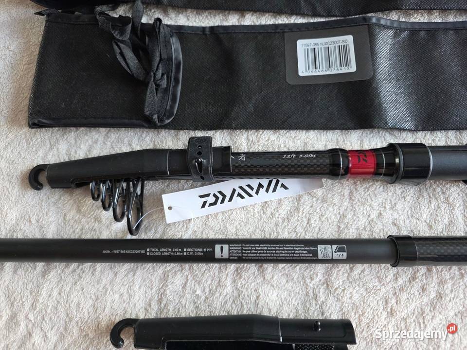 Wędka Daiwa Ninja X Tele Karp 12FT 360m 300lb Zamość