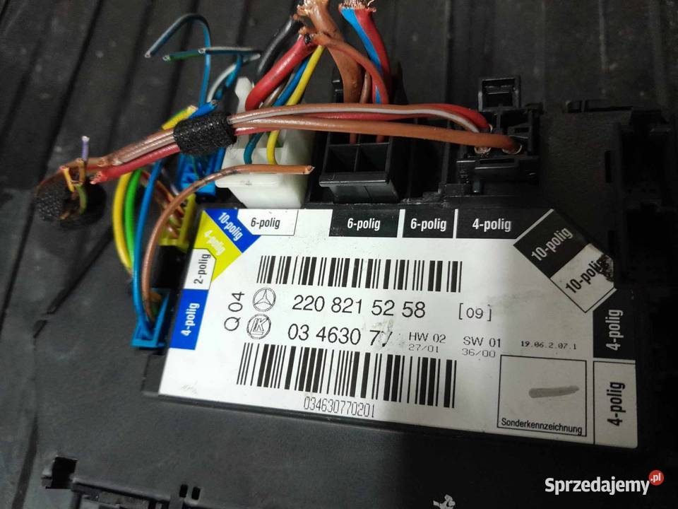 Moduł drzwi MercedesBenz W220 A220 821 52 58 Nowe Miasto Lubawskie sprzedam