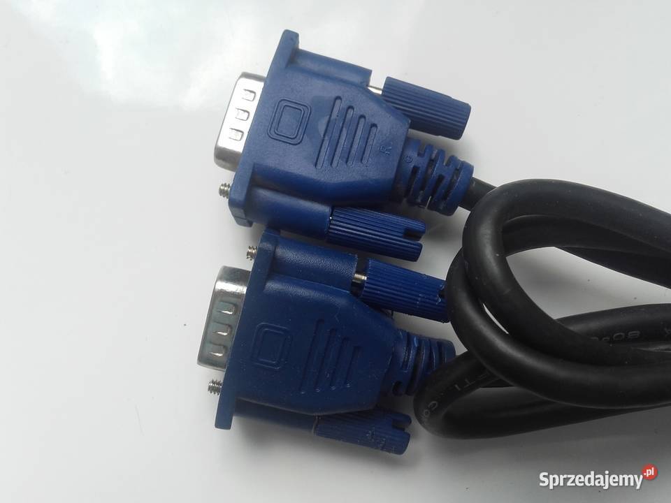 Kabel VGA DSub 180 18m kolor czarny niebieskie