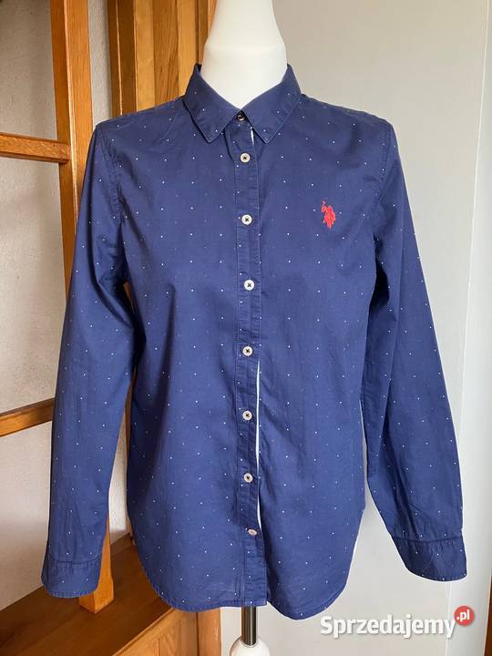 Granatowa damska koszula bawełna US Polo Assn