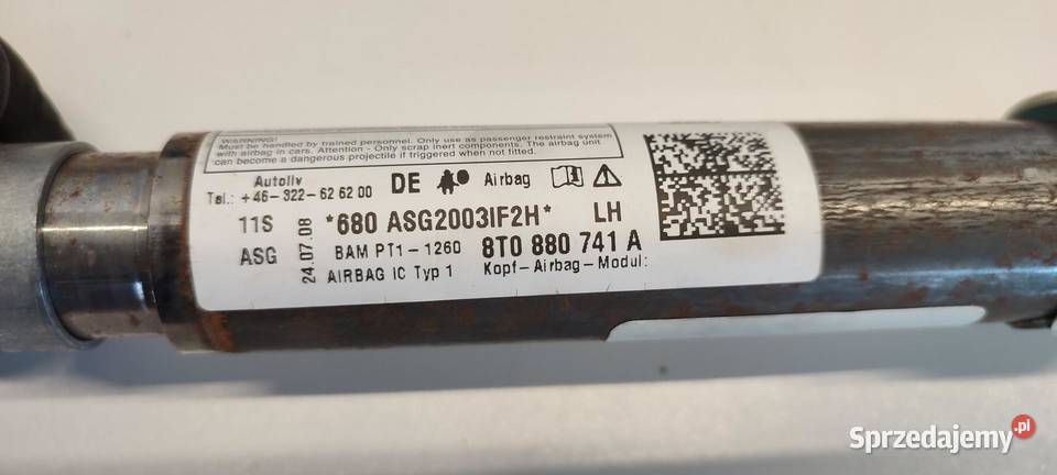 AUDI A5 8T KURTYNA AIRBAG LEWA 8T0880741A