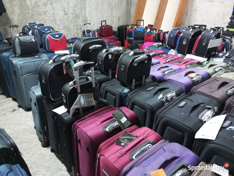 Walizka duża xxl z grubej codury na 4 kołach