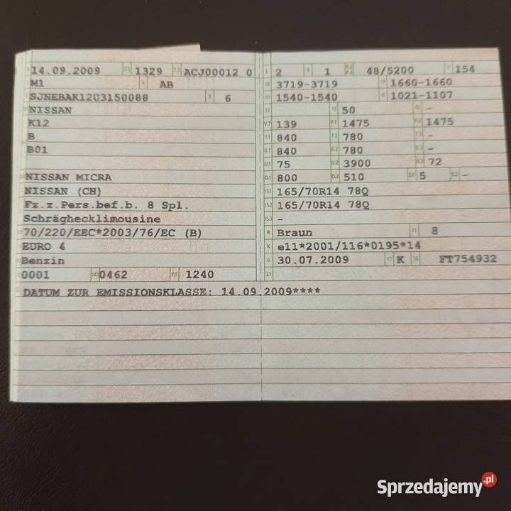 NISSAN MICRA Motoryzacja Chwaszczyno