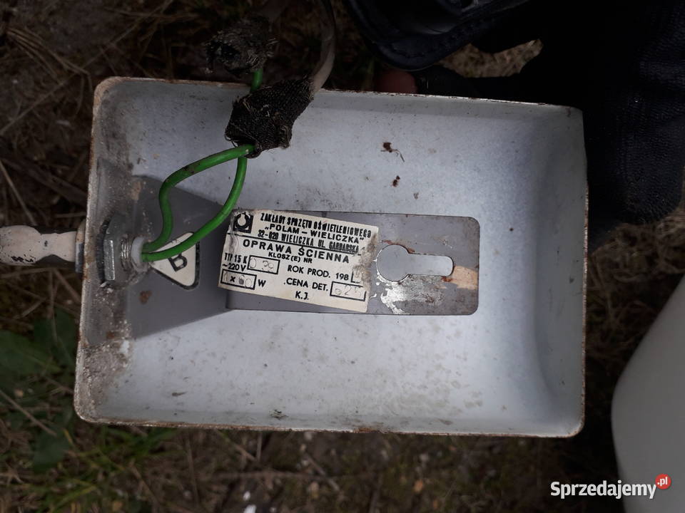 Lampa kinkiet loft prl Warszawa