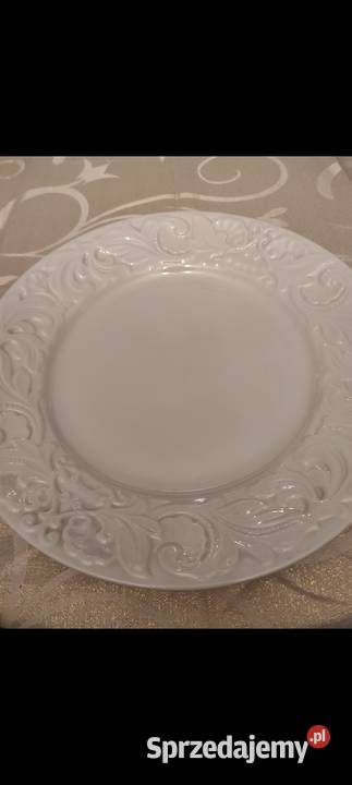 Duża piękna patera z reliefowanym brzegiem 32 Antyki Antyki, Sztuka, Kolekcje Pabianice
