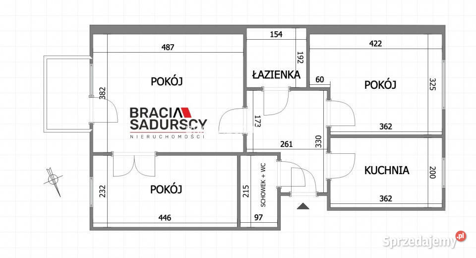 sprzedaży mieszkania Kraków 611m2 3 pokoje Sprzedaż