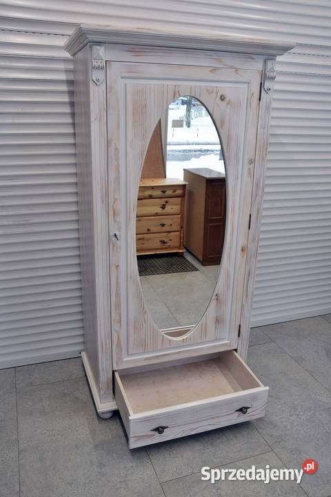 szafa z lustrem z drewna sosnowego nowa Olsztyn