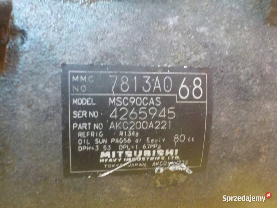 OUTLANDER II 4007 CCROSSER 24 B 10r 4B12 Kompresory klimatyzacji Suków