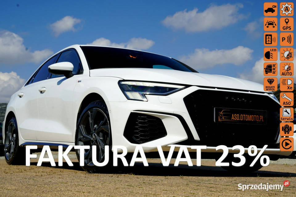 Audi A3 Limousine S LINE skóra KAMERA virtual Sedan / Limuzyna Otmuchów