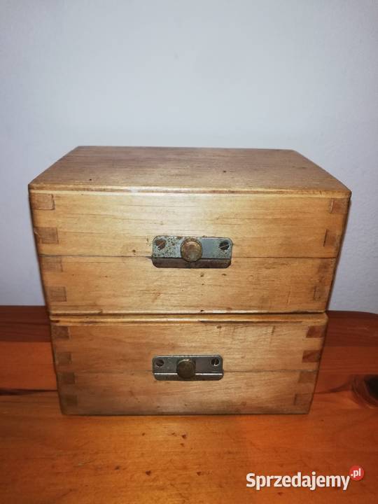 Stare drewniane szkatułki Retro Vintage Warszawa Sprzedajemy.pl