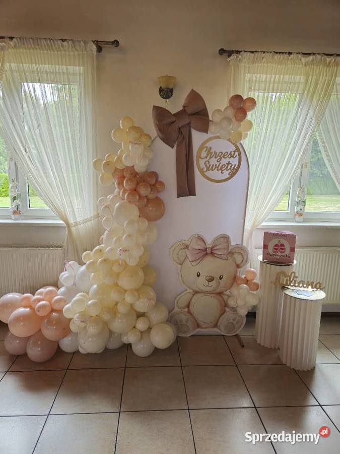 Ścianki na przyjęcia roczek chrzciny 18 baby