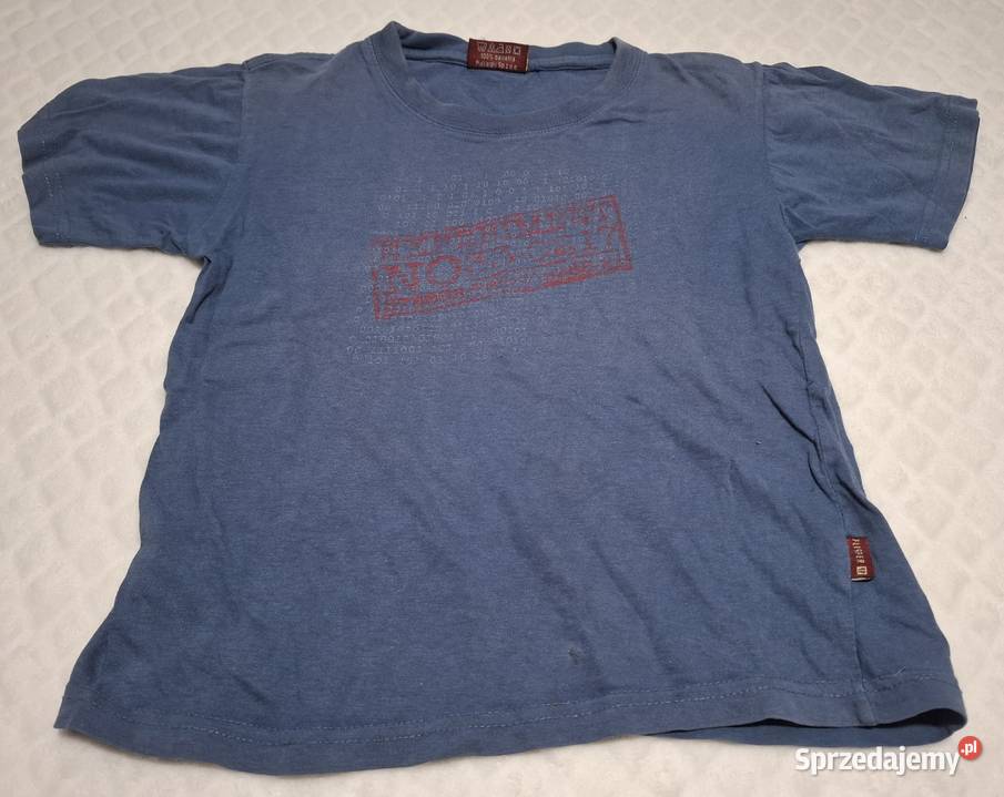 Koszulka krótki rękaw Tshirt chłopięca granatowa Czeladź