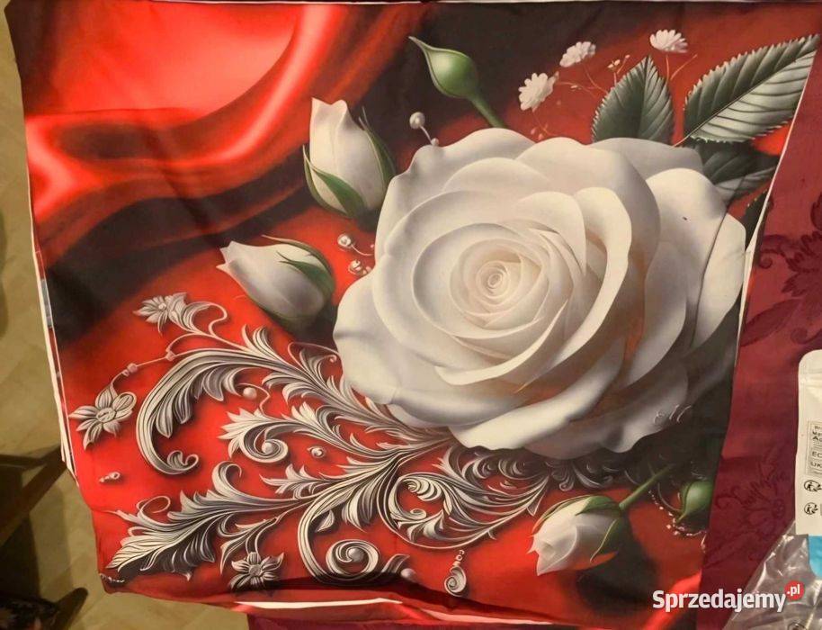 Poszewka na poduszkę na prezent róża Wąbrzeźno