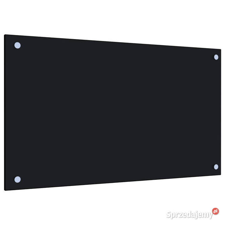 Panel ochronny do kuchni czarny 70x40 szkło Pozostałe Warszawa