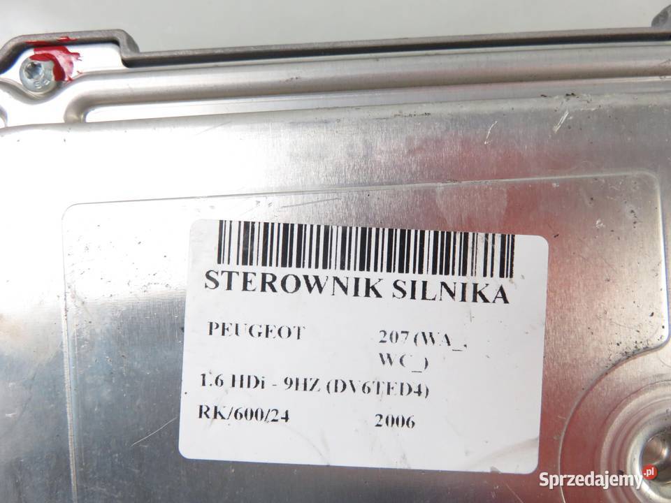 STEROWNIK PEUGEOT 207 16 HDi 16V 0281012465