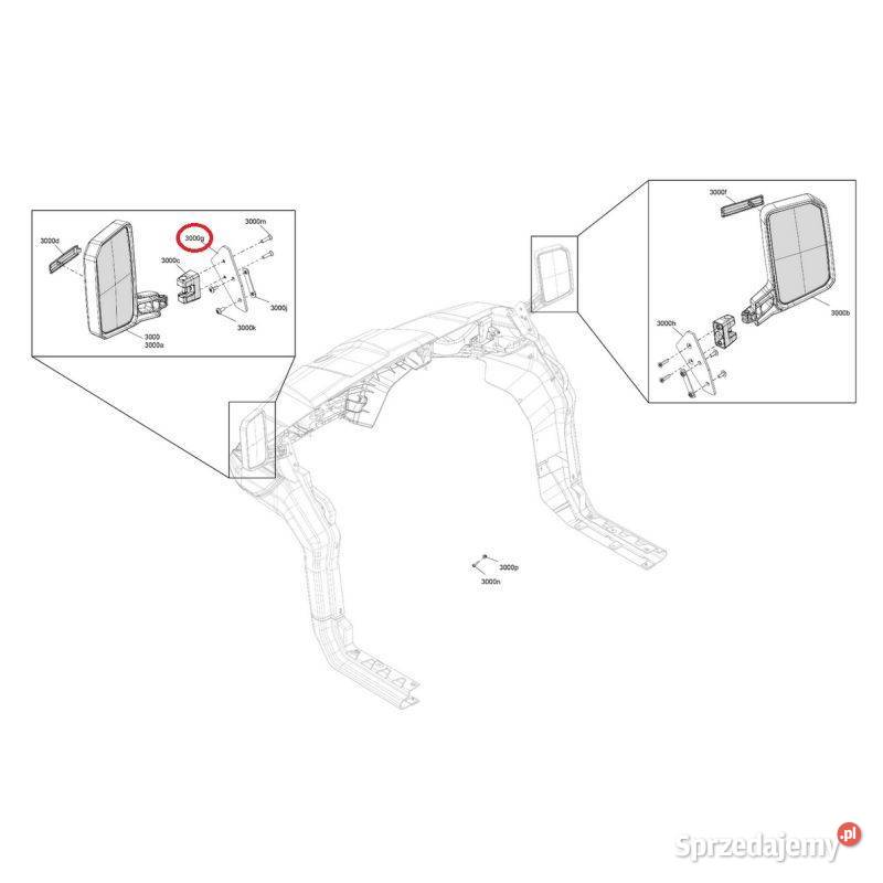 Płyta montażowa lusterka CanAm Traxter 705016464 małopolskie Nowy Sącz sprzedam