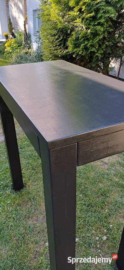 Stół barowy drewniany czarny bufet bar Łomianki