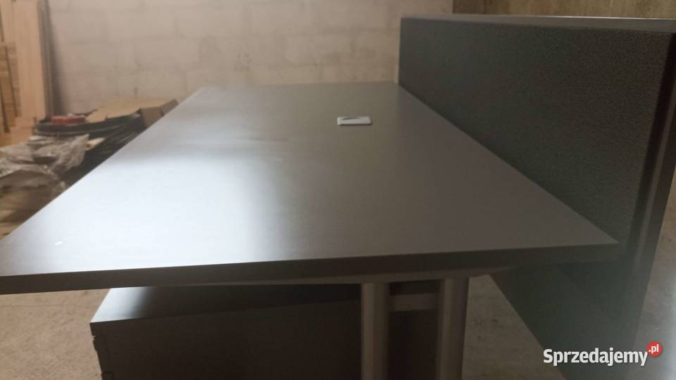 Biurko 160x80 szare regulowana wysokość Nowy podkarpackie Krosno