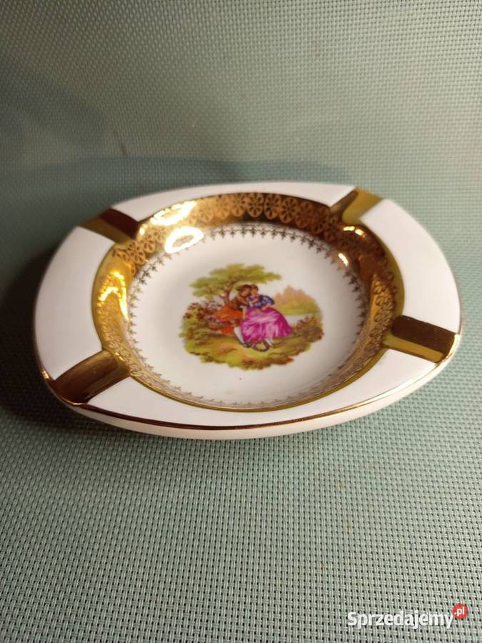 Popielnica ręcznie malowana Porcelana Francuska Warszawa