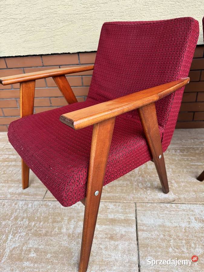 Fotel PRL lisek vintage art deco retro nie Garwolin