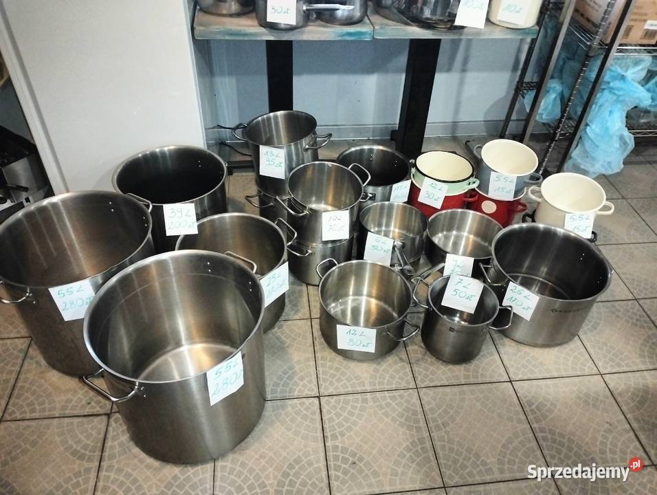 Garnki rondle gastronomiczne opakowania wielkopolskie Słupia Kapitulna