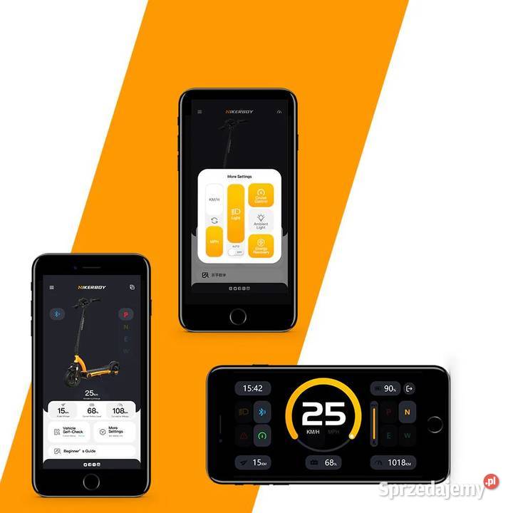 Hulajnoga elektryczna czerwona Foxtrot Plux 500W wielkopolskie Poznań sprzedam