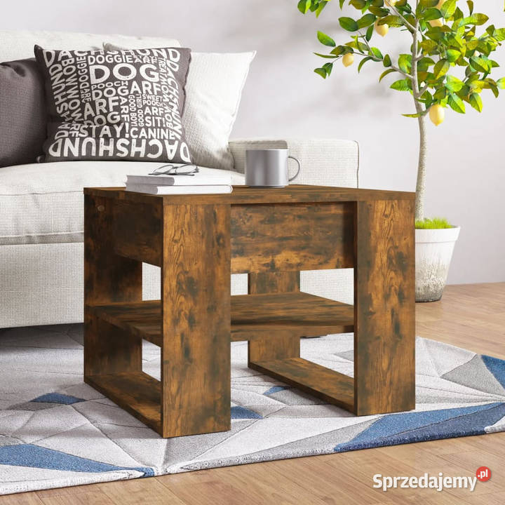Stolik kawowy przydymiony dąb 555x55x45 WM816931 mazowieckie sprzedam