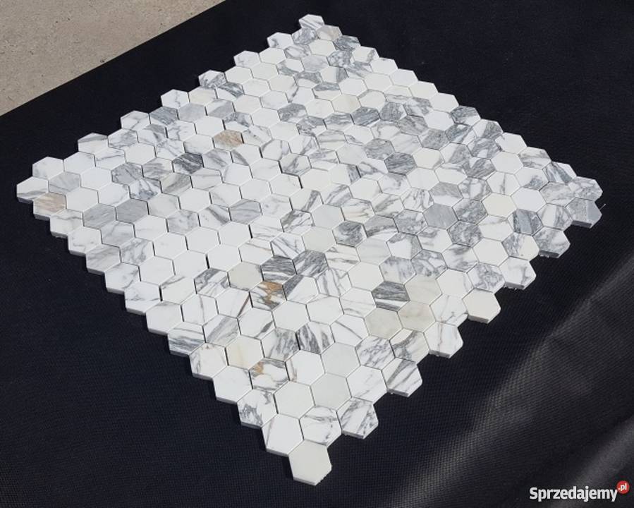 MOZAIKA KAMIENNA BIANCO RABESCATO HEXAGON Bielawa sprzedam