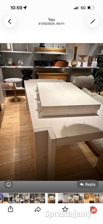 Stół rozkładany CRATE BARREL INYO 213274 sosna Stoły podlaskie sprzedam