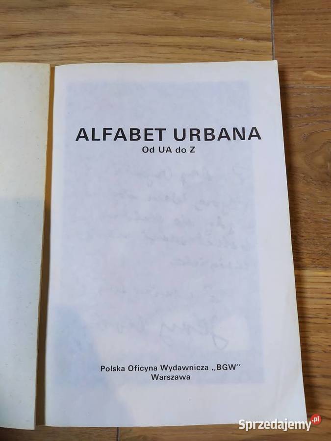 Alfabet Urbana UA do Z Jerzy Urban 1990