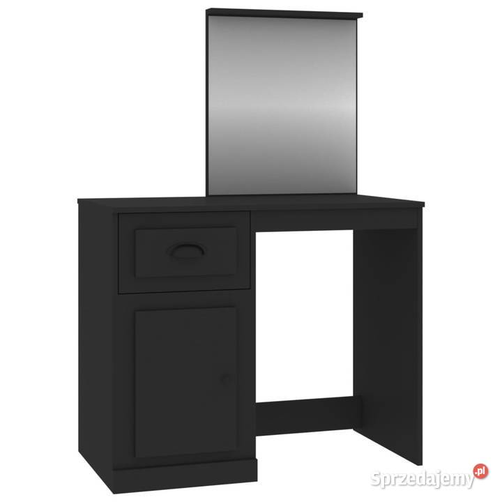 Toaletka z lustrem czarna 90x50x1325 WM816761 Toaletki sprzedam