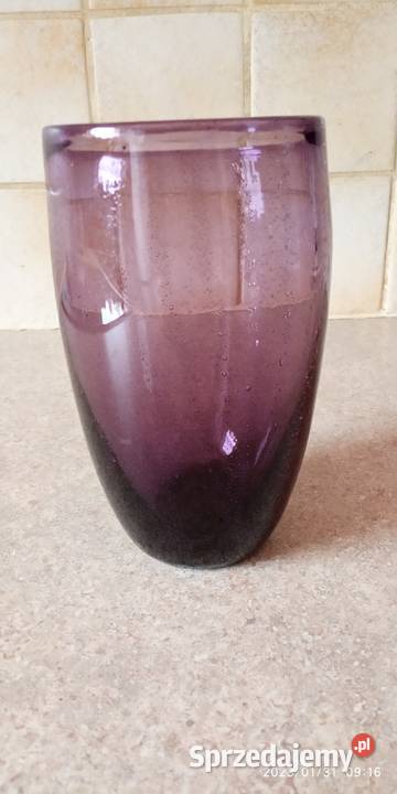 vintage ametystowy wazon Nowy Targ